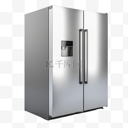 双门式电冰箱图片_卡通手绘家电冰箱
