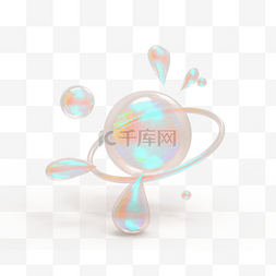 气泡彩色透明图片_3D立体彩色透明气泡