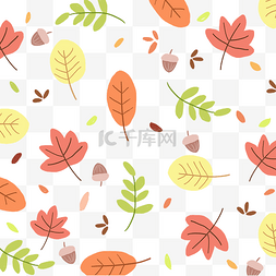 秋季植物底纹图片_秋季树叶底纹