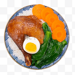 主食大米图片_营养均衡鸡腿饭