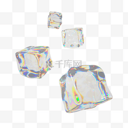 果冻流体图片_c4d酸性玻璃流体立方体