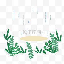 春天绿色小草图片_春雨主题绿色小草