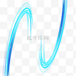 光纤抽象图片_渐变抽象蓝色电流线条光纤光效