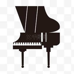 钢琴烤漆标志图片_线稿音乐乐器钢琴剪贴画
