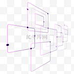 科技渐变线条透视装饰