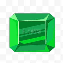晶莹闪亮绿色游戏珠宝宝石