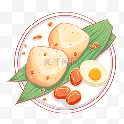 红枣甜粽子图片_端午节端午佳节端午安康传统美食