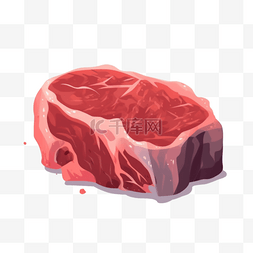 卡通手绘生鲜牛肉牛排