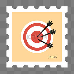 射击驼色日本邮票