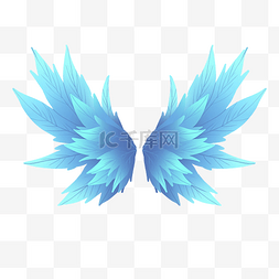精美蓝色翅膀