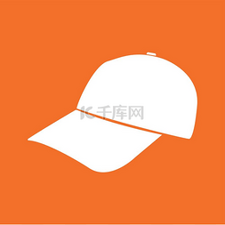 帽子休闲休闲图片_棒球帽白色图标 .. 棒球帽是白色