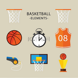 个篮球运动员图片_篮球运动主题矢量艺术。