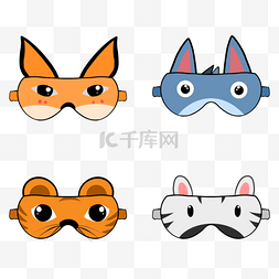 猫眼罩图片_趣味卡通动物眼罩