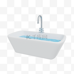 3DC4D立体浴室浴缸