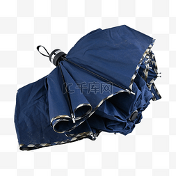 便携防护蓝色雨伞