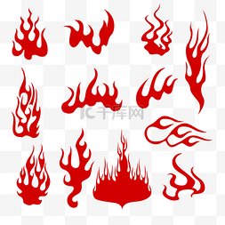 燃烧在火中的1图片_中式中国风传统古典火纹火焰火花