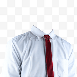 领带摄影图白衬衫正装
