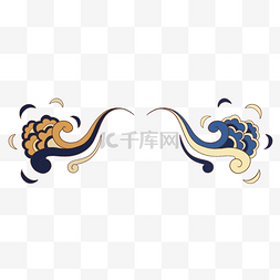 中式古典敦煌花纹纹样祥云