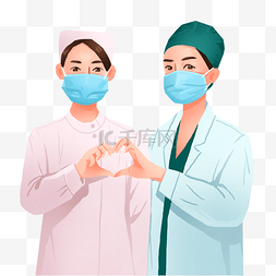 疫情请佩戴口罩图片_疫情防控医疗医护人员护士医生