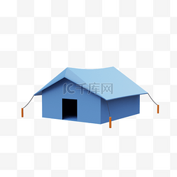 3DC4D立体露营帐篷屋