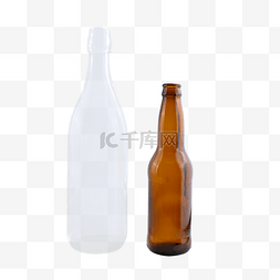 玻璃酒瓶图片_玻璃瓶透明棕色容器