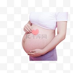 孕妇三胎孕妈咪爱心卡片