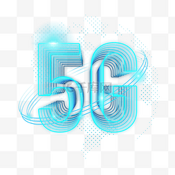 蓝色科技5g图片_5g光效信息网创意线条设计
