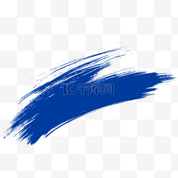 蓝色企业宣传海报图片_克莱因蓝蓝色笔刷涂鸦