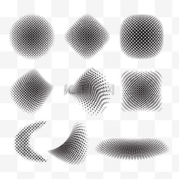 抽象点状图片_潮流抽象点状图形形状套图