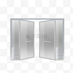 透明玻璃门图片_玻璃双开门隔断门透明玻璃门