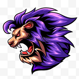 游戏猛兽紫色毛狮子