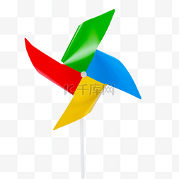 彩色纸风车图片_六一儿童节玩具纸风车