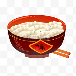 新年年俗美食饺子年夜饭