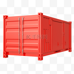 3D立体C4D集装箱码头运输贸易出口