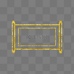 鎏金卷轴图片_新年国潮风金箔鎏金金边卷轴边框