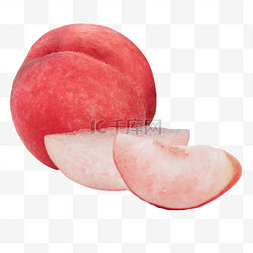 粉色水果图片_夏季食物水蜜桃水果