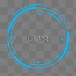 商务科技互联网圆形边框