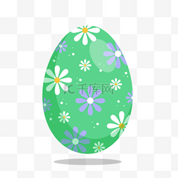 复活节彩蛋图案图片_绿色复活节彩蛋