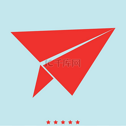 折纸游戏图片_纸飞机设置图标。