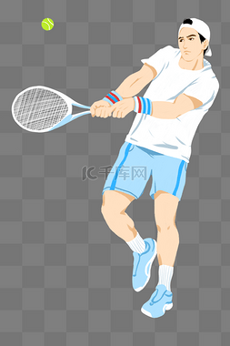 竞赛活动图片_运动员打网球