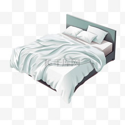 白色棉被子家具床上用品日用品