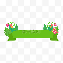 铃兰花朵图片_春季植物铃兰标题框