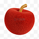3DC4D立体毛绒水果苹果