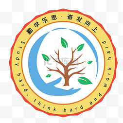 圆形圆形logo图片_黄色大气圆形校徽