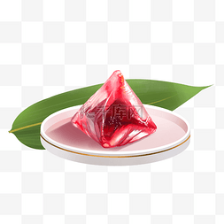 端午端午节透明水晶甜粽子草莓味