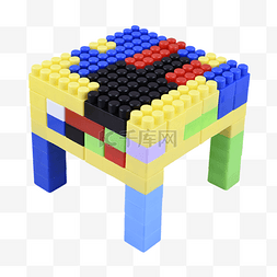 彩色创意玩具桌子积木