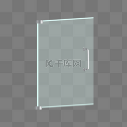 玻璃门图片_单个矢量手绘玻璃门