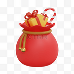 3DC4D立体圣诞节礼物糖果福袋