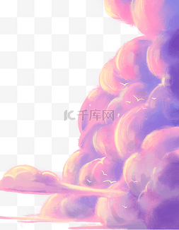 粉紫色梦幻图片_粉紫色云层云彩