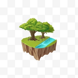 游戏岛屿树木